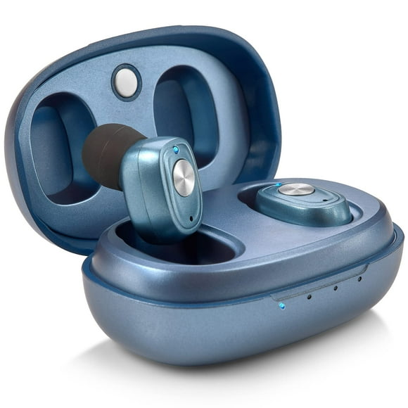 Rechargeable Hearing Amplifier Pair w/Noise Cancelling, Digital Sound for Seniors & Adults - ITC Nano Personal Amplifier - One Touch Control & Low Sound Distortion Hearing Assist , Blue