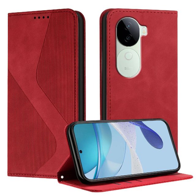 Case for VIVO V40E Card Slots Holder Wallet Kickstand Folio Flip PU Leather Magnetic