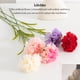 thumbnail image 5 of 10 piezas de flores artificiales Billuyoard clavel Flor falsa con hoja verde ramo del Día de la madre decoración Rosa oscuro, 5 of 6