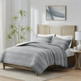 thumbnail image 2 of Gracie Mills Robert 3-Piece Striped Clipped Jacquard Duvet Cover Set - GRACE-15274, 2 of 5