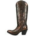 thumbnail image 3 of Corral Boots Womens Metallic Embroidered Snip Toe Cowboy  Tall Boots, 3 of 5