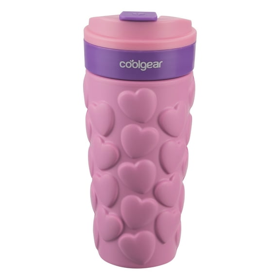 Cool Gear 20 Fluid Ounce Heart Sleeve Coffee Tumbler - Pink