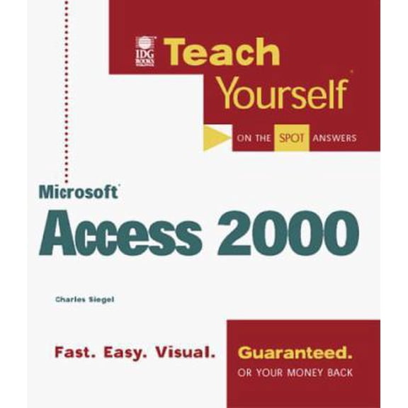 Pre-Owned Teach Yourself Microsoft Access 2000 (Paperback) 0764532820 9780764532825