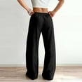 thumbnail image 4 of Pants Woman Women's Sweat Pants Fashion Women Casual Solid Color Sport Sweatpants Long Pants Full Length Pants Black S, 4 of 4