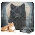 thumbnail image 2 of Qxltty Dark Forest Wolf King Cat litter Pads Pet Set of 2 Diaper Mats Center Anti-leakage Layer Absorbent Soft and Comfortable, 2 of 7