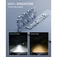 thumbnail image 6 of Nilight H7 LED Bulbs 600% Brighter 1:1 Mini Size Low Beam High Beam Replacement 6500K Cool White LED Bulbs IP67 Waterproof Pack of 2, 6 of 7