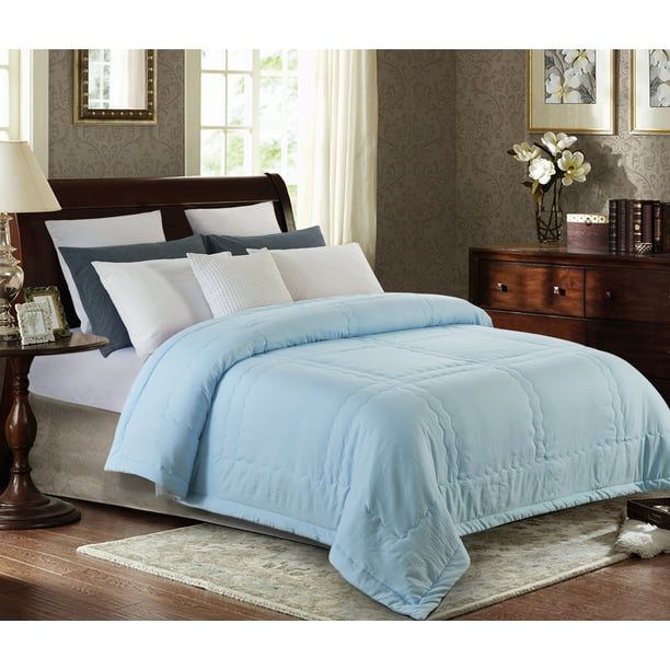 Reversible Down Alternative Super Soft Microfiber Blue ...