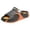 Orange, variant on Men's Peep Toe Platform Sandals Backless Summer Slide Mules Waterproof Non Slip Shower Water Shoes with Arch Support Black Size 8.5