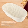 thumbnail image 4 of Handmade Unbleached Natural Cane Banneton Proofing Basket Dough Bread Baking Kit 27.5x14x8cm, 4 of 22