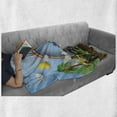 thumbnail image 6 of Monster Truck Soft Flannel Fleece Throw Blanket, Graphic Colorful Monster Trucks Racing on Skid Trail in Exotic Environment, Cozy Plush for Indoor and Outdoor Use, 50" x 70", Multicolor, by Ambesonne, 6 of 6