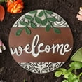 thumbnail image 2 of Angelo Décor Welcome Stepping Stone, 12-inch Diameter, 2 of 2