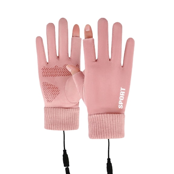 Winter USB Heated Warm Gloves - Hand Warmer for Hiking Driving Cycling Running