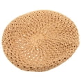 thumbnail image 2 of Boina tejida de paja sombrero clásica boina francesa boina decorativa para mujeres niñas, 2 of 7
