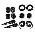 thumbnail image 1 of Tachiuwa 12 Pieces / Set Ear Stretching Kit Expander 6/8 / 10mm Acrylic Cone And Stopper 8mm, 1 of 6