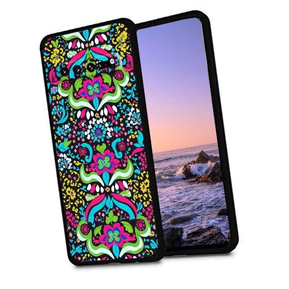 Compatible with Samsung Galaxy S10 Phone Case, Mexican-Bohemian-Bright-Floral-Pattern-2 Case Silicone Protective for Teen Girl Boy Case for Samsung Galaxy S10