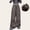 Brown, variant on Riecok Girls Wide Leg Cargo Pants Elastic Waist Casual Trousers Bottom with Pockets Solid Color Pull on Pants Black 11 Years