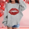 thumbnail image 2 of Bainana Little Girls Sweatshirt Cartoon Print Long Sleeve Crew Neck Shirt Loose Fashion Autumn Winter Child Pullover Tops Grey Size 4-5 Years, 2 of 6