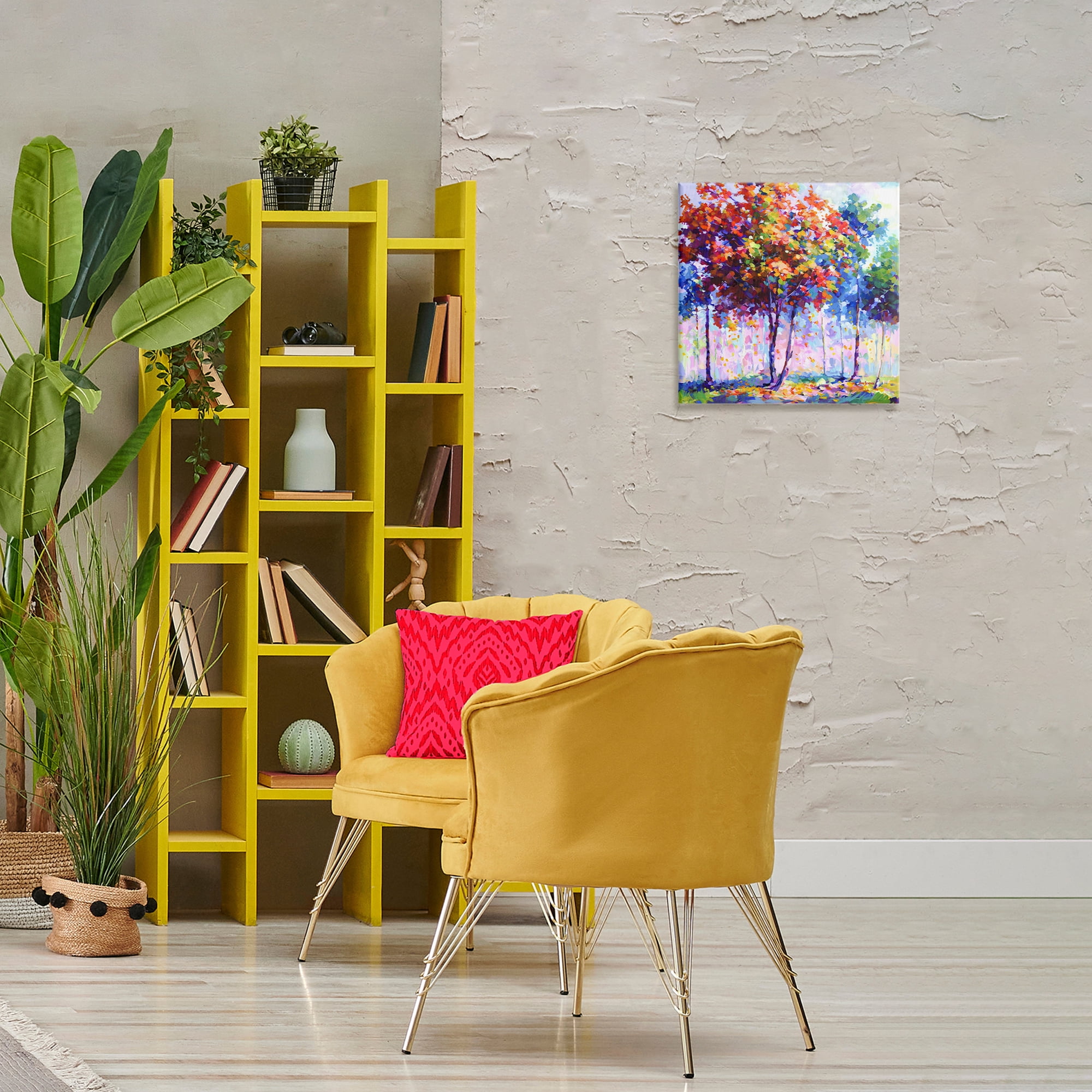 Stupell Industries Shades Of Solitude Landscape & Nature Painting Wrapped Canvas Art Print Wall Art, 17 x 17