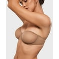 thumbnail image 2 of Women's Sheer Strapless Bras Mesh Sexy Unlined Plus Size See Through Underwire Bra, 2 of 5
