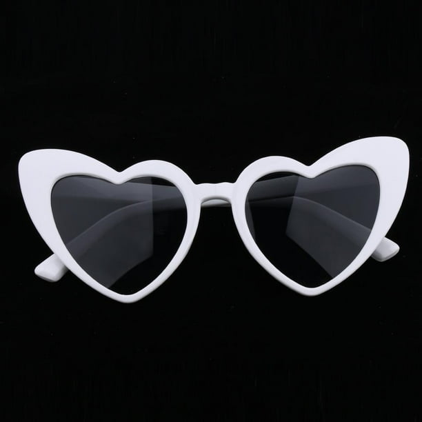 Lentes Blancos En Forma De Corazon Gafas Corazon En Forma De