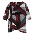 thumbnail image 1 of Alfani Blusa con estampado de columpio para mujer, rojo, XS, 1 of 2