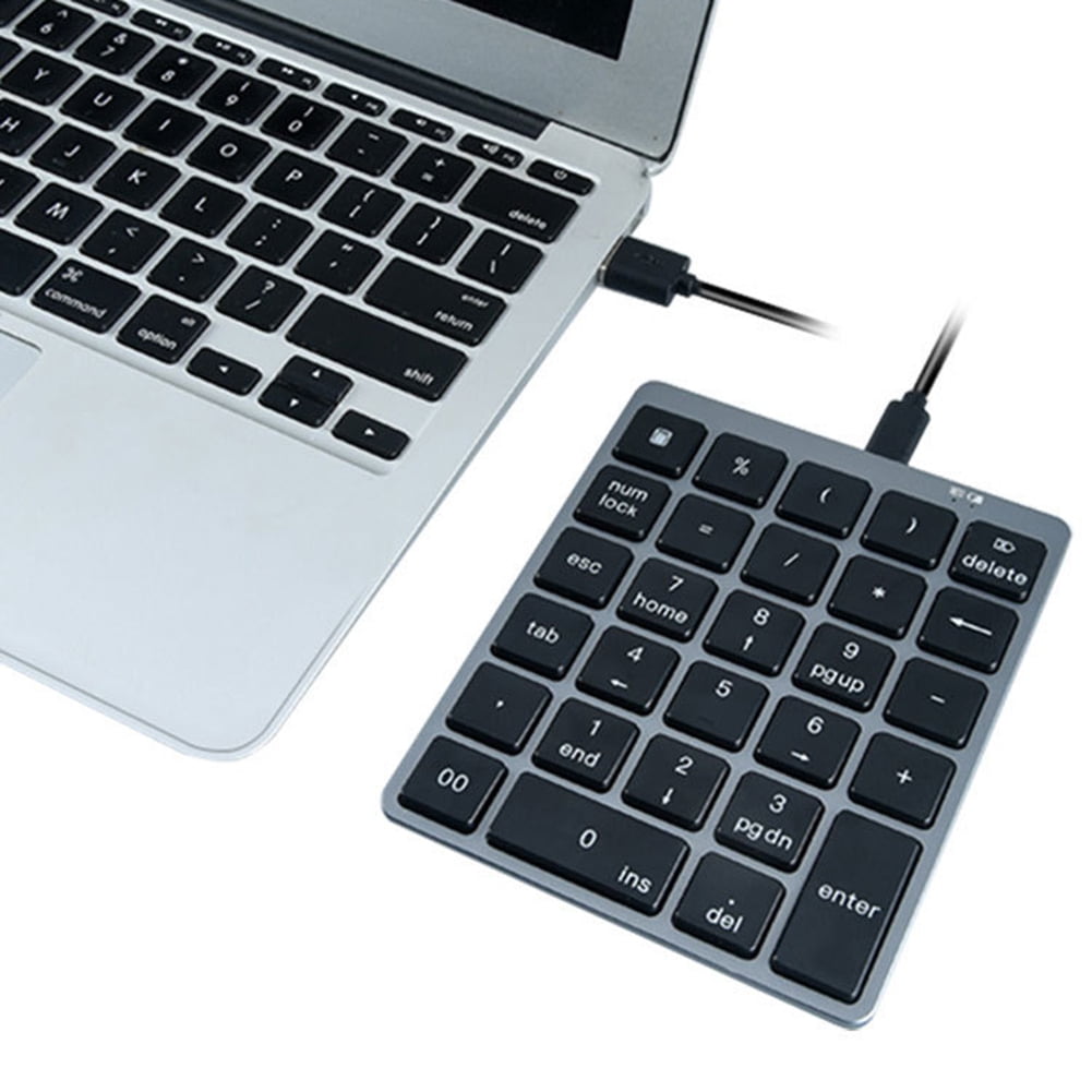 Teclado numérico Kuymtek digital de 28 teclas para notebook gris negro ...