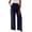 Navy, variant on Womens Sweatpants High Waist Straight Leg Flattering Casual Suit Long Wide Leg Sweatpants Women Black L