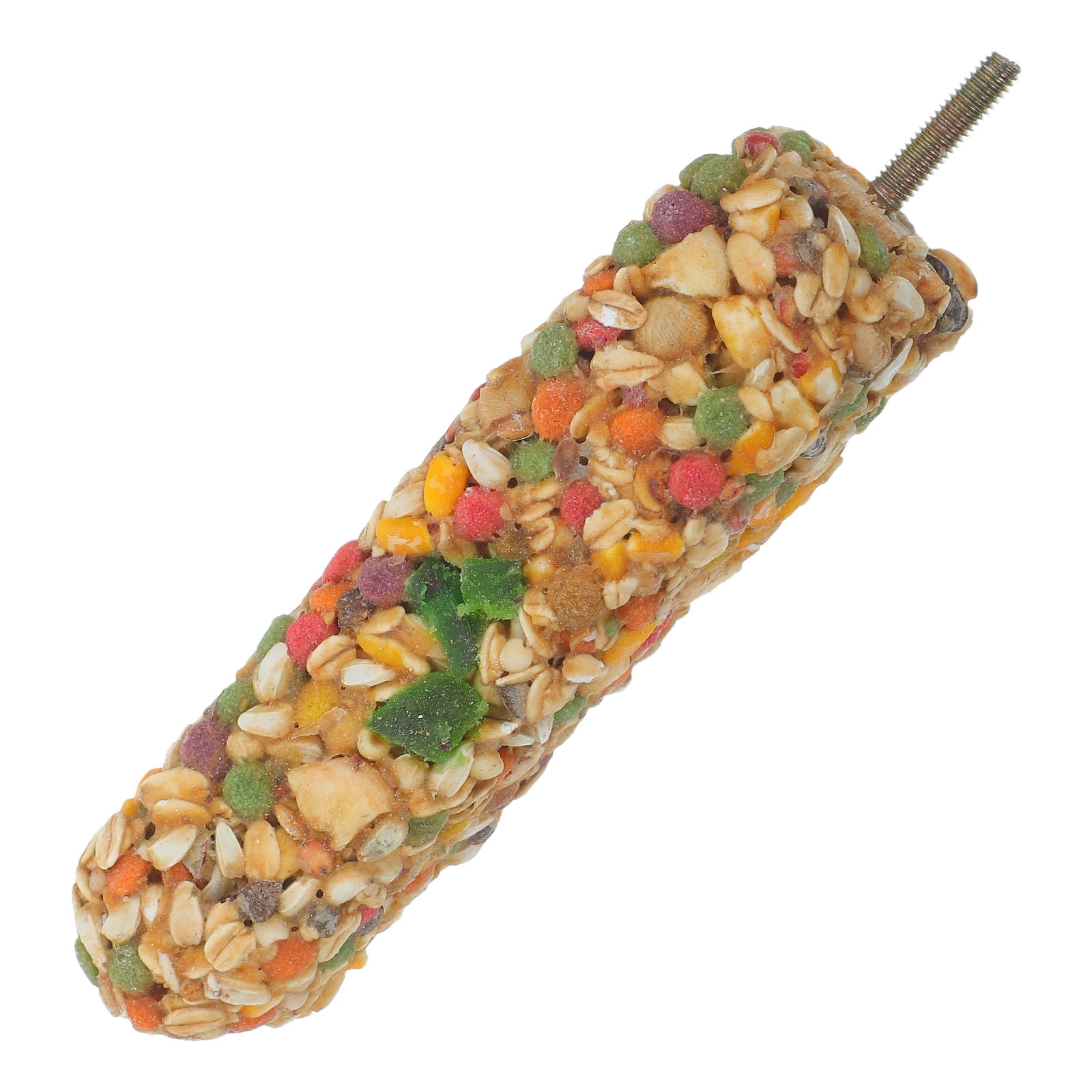 LOLIPPYY Bird Crunch Sticks for Cockatiel Beak Grinding Metal Cage Accessory