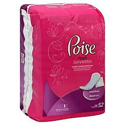 Poise Maximum Absorbency Pads, 52 Count