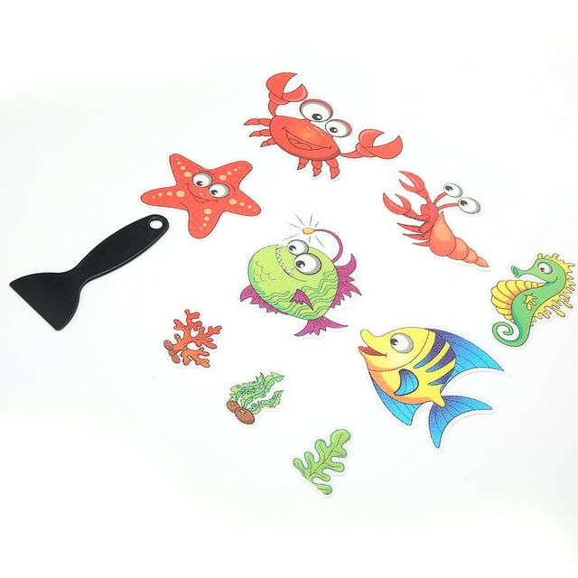 Bathtub Decoration,Cartoon Animal Cute Bathroom Bathroom Sticker Bathtub Sticker Best in Class