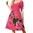thumbnail image 2 of Camellia Flower Sleeveless Dress clothes Dress woman, 2 of 7