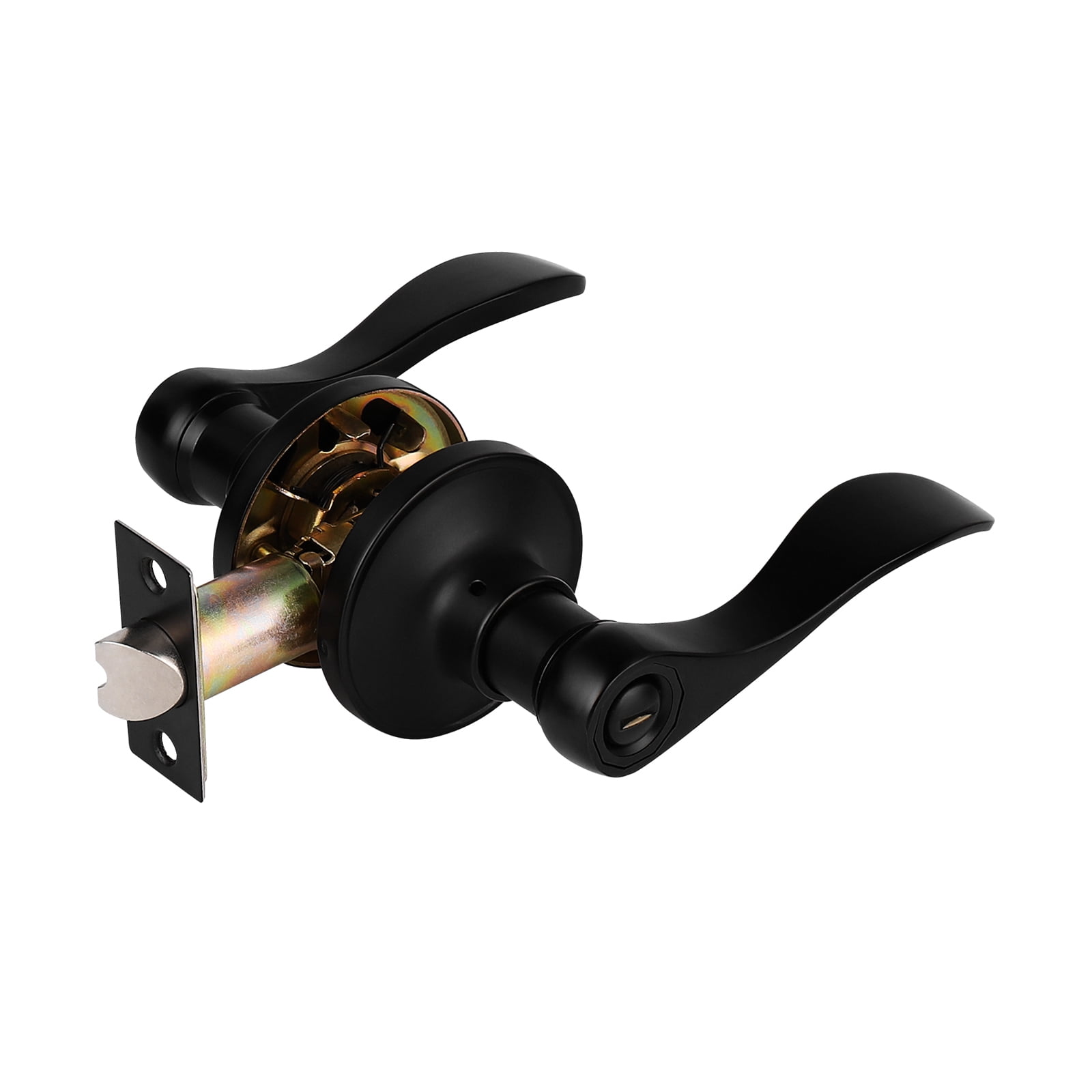 Knobelite (1 Pack) Privacy Door Lever[Thumb Turn Lock on The Inside