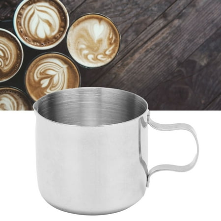 

Zerodis Milk Frothing Pitcher 30ml Stainless Steel Straight Body Food Grade Material Easy to Clean Frothing Cup for Families Cafes Coffee Pitcher Milk Frother Pitcher