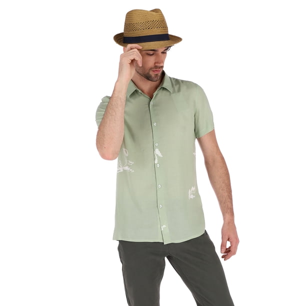Camisa Manga Corta Estampada de Hombre Generra 118106