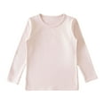 thumbnail image 7 of UAYOTSE Girls Cotton Long Sleeve T-Shirt Toddler Comfort Soft Thick Basic Crewneck Tee Tops(R33-Light Purple,9-10 Years), 7 of 7
