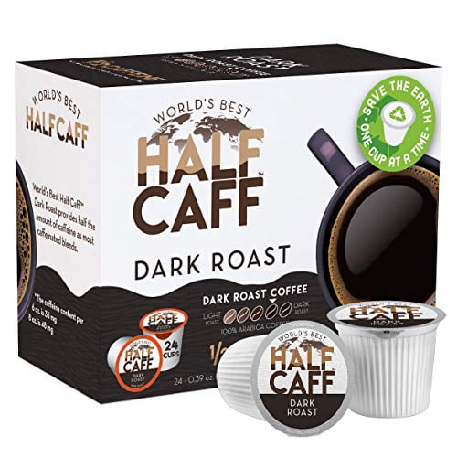 World's Best Half Caff Dark Roast Coffee 24ct. Recyclable Single Serve