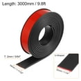 thumbnail image 2 of Uxcell 32mm x 3000mm Flexible TPE Self Adhesive U-Shape Veneer Edging Edge Banding Black, 2 of 6
