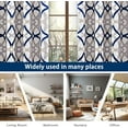thumbnail image 7 of DriftAway Alexander Thermal Blackout Grommet Unlined Window Curtains Spiral Geo Trellis Pattern Set of 2 Panels Each Size 52 Inch by 36 Inch Navy and Gray, 7 of 7