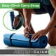 thumbnail image 3 of Tapete de yoga grueso Essentials para fitness y ejercicio con correa de transporte fácil de ceñir, verde azulado, 72 pulgadas de largo x 24 pulgadas de ancho x 2/5 pulgadas de grosor, 3 of 9
