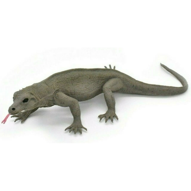 Komodo Dragon, Lizard, Rubber Reptile, Toy, Educational, Realistic