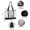 thumbnail image 2 of FORMRS Laptop Tote Bag for Women with 15.6" Computer Compartments Handbag, White Cute Cat, 2 of 7