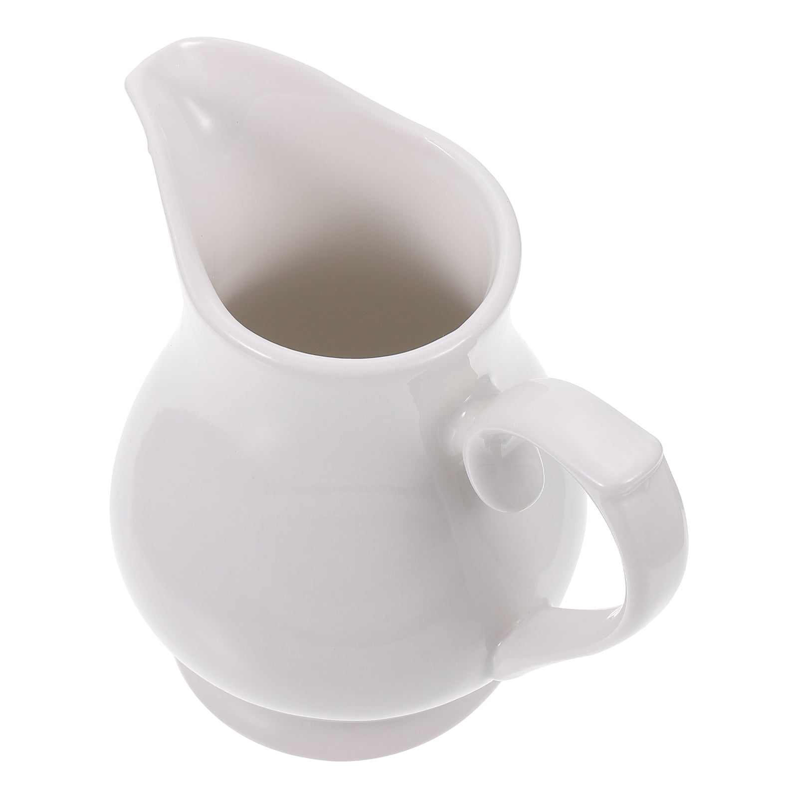 3pcs Milk Dispenser Ceramic Milk Pitcher Vintage Jug Juice Cup Dispenser for Restaurant, Size: 5X5X9.5CM