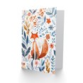 thumbnail image 2 of Artery8 Greeting Card Cute Fox with Boho Botanical Pattern Watercolour For Child Kids Birthday Card, 2 of 3