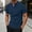 Navy, variant on Mens Tee Shirts Short Sleeve Crewneck Henley Shirts Lightweight Navy T Shirt with Button Men's Clothing