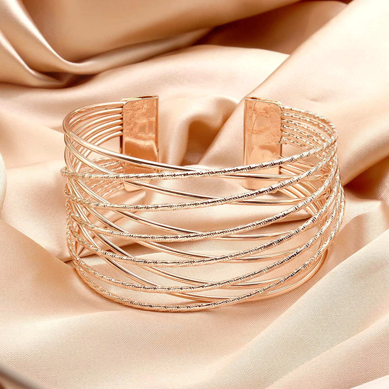 Exaggerate Cuff Bracelets Women Glaze Gold| Alibaba.com