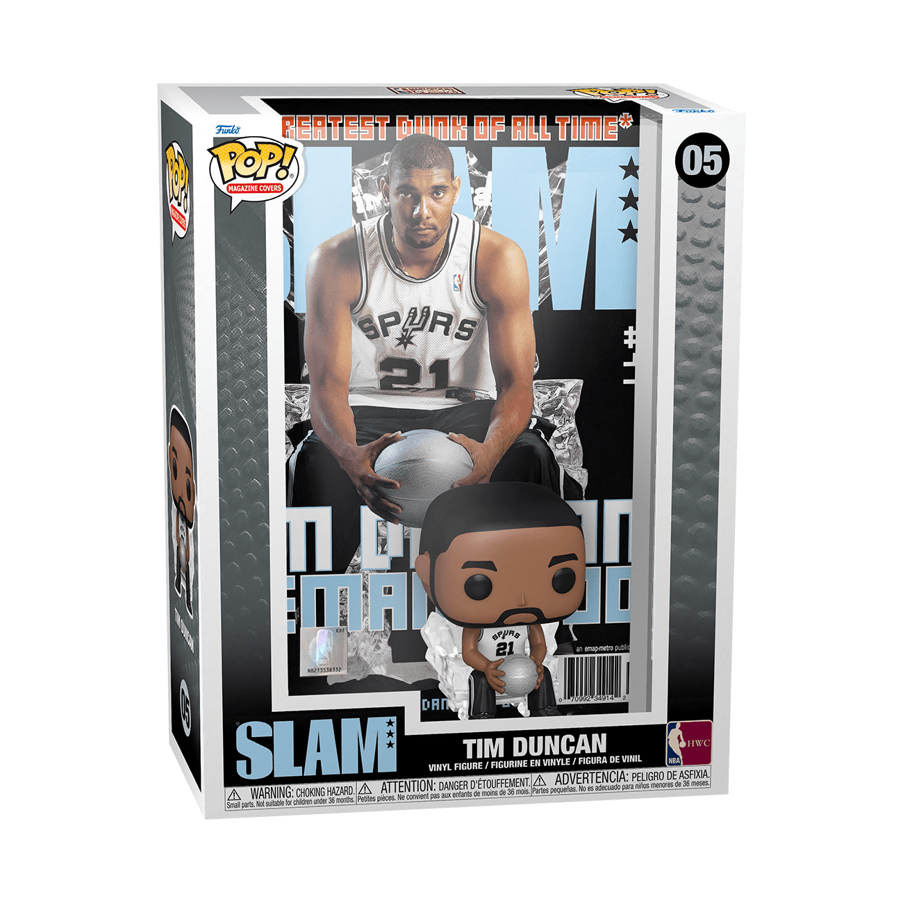 Funko Pop! NBA Cover: SLAM Tim Duncan #05 – BoomLoot