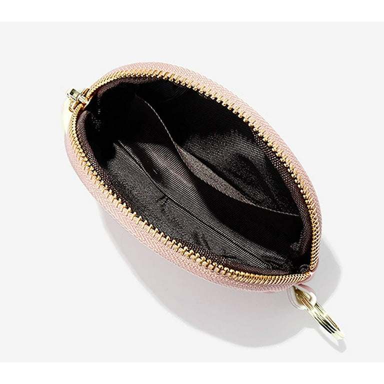 Keychain Wallet PU Leather Coin Purse Adorable Shaped Change Purse Cute  Small Wallet Portable Coin Bag Lipsticks Storage Bag Pouches Change Packet