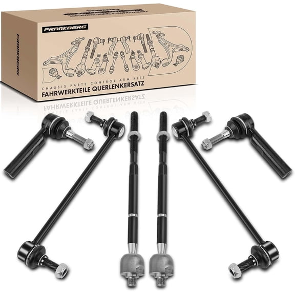 A-Premium 6Pcs Suspension Kit Front Sway Bar Link Inner Outer Tie Rod End Compatible with Dodge Journey 2009-2018