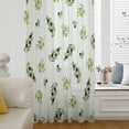 thumbnail image 6 of Spring Botanical Sheer Curtains 96 Inches Long, Green Olive Berry Branches Leaves Fruit Light Filering Curtains, Privacy Drapes Simi Floor to Veiling Curtain for Living Room Bedroom Window Treatment, 6 of 9