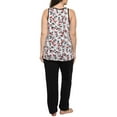 thumbnail image 4 of Disney Womens Plus Size Minnie Mouse All-Over Tank Top Pajama Lounge Wear Set, 4 of 6